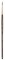 Princeton Series 4750 Neptune Synthetic Squirrel Brush-Short Handle Round Size 2